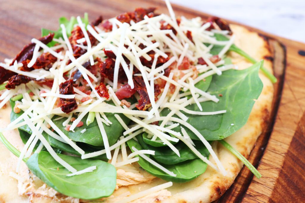 Spinach Cream Cheese Flatbread