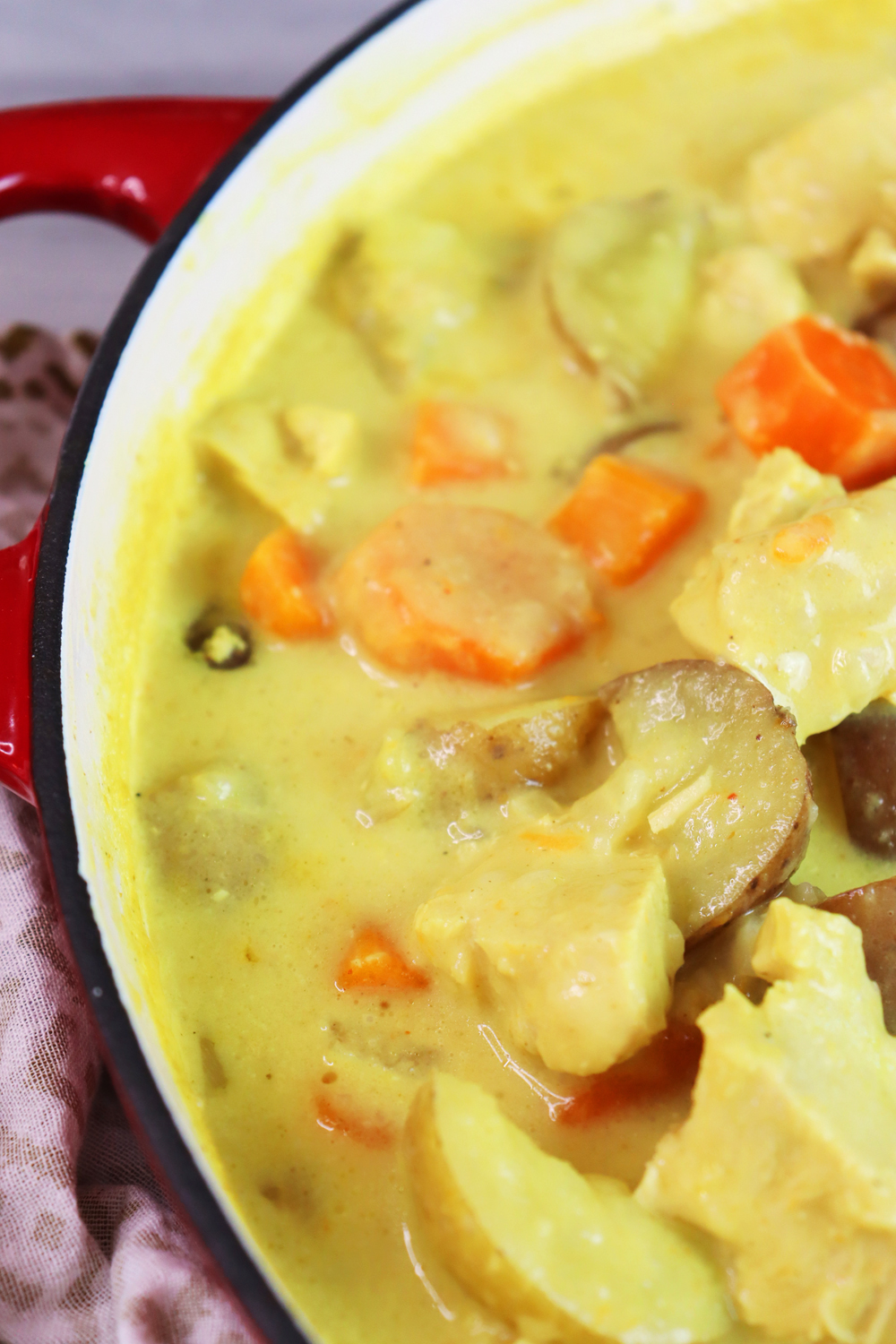 Yellow Chicken Curry with Potatoes & Carrots