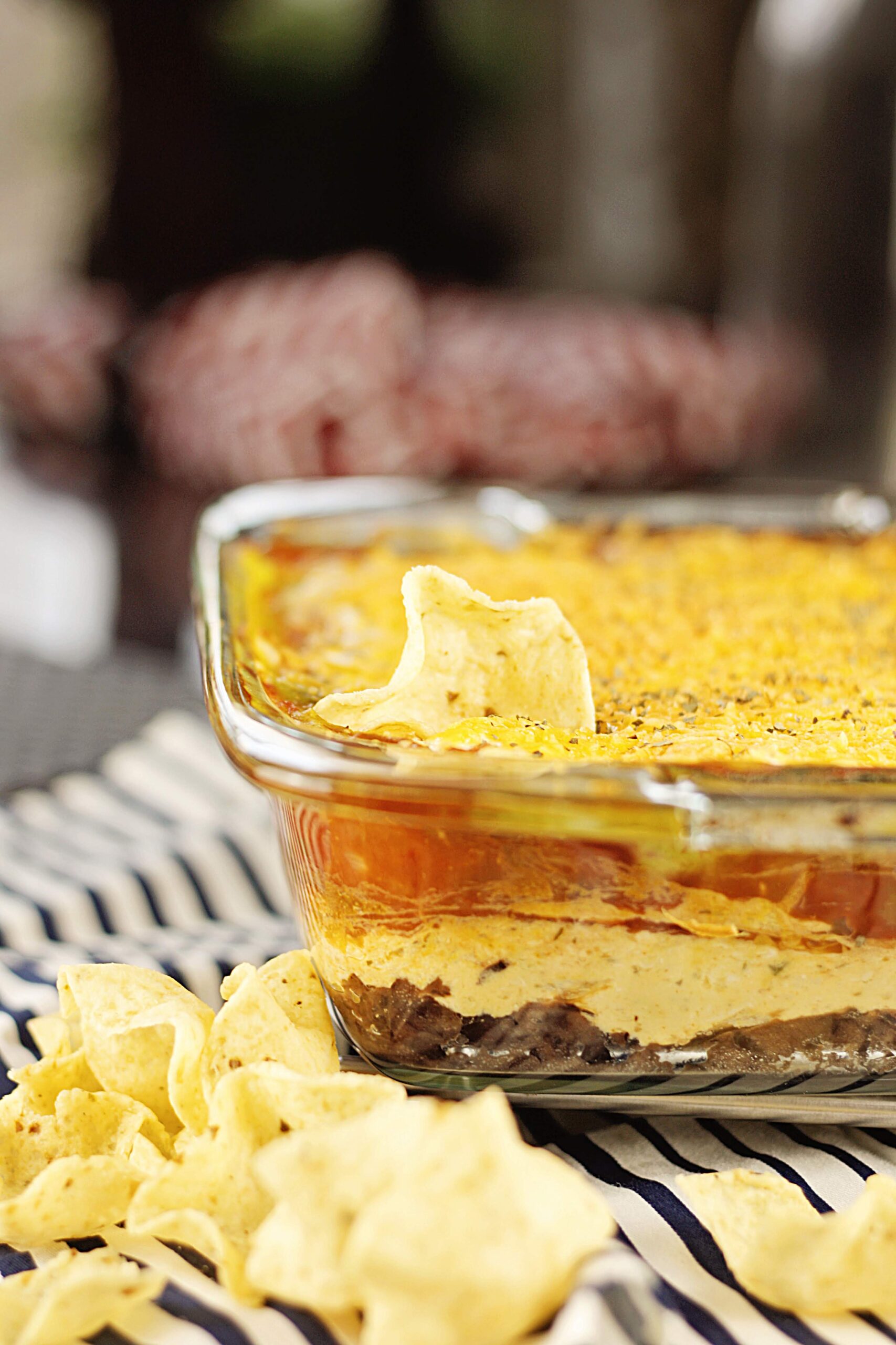 Layered Buffalo Chicken Dip