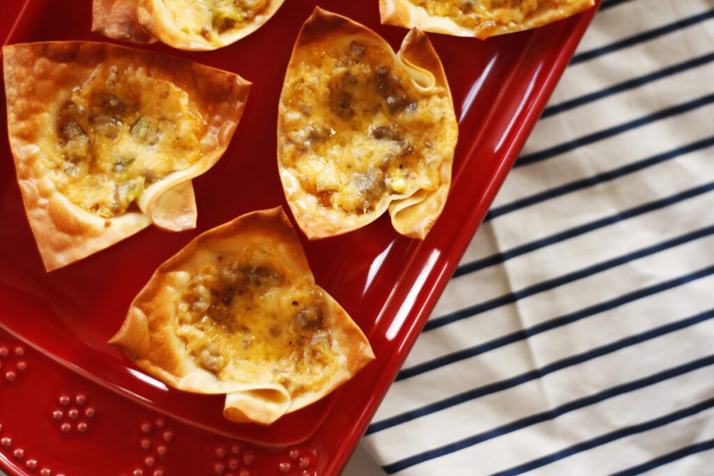 Tex Mex Wonton Cups