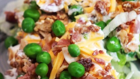Simple Garlic Ranch Layered Salad