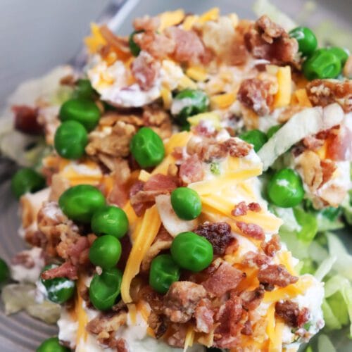 Simple Garlic Ranch Layered Salad