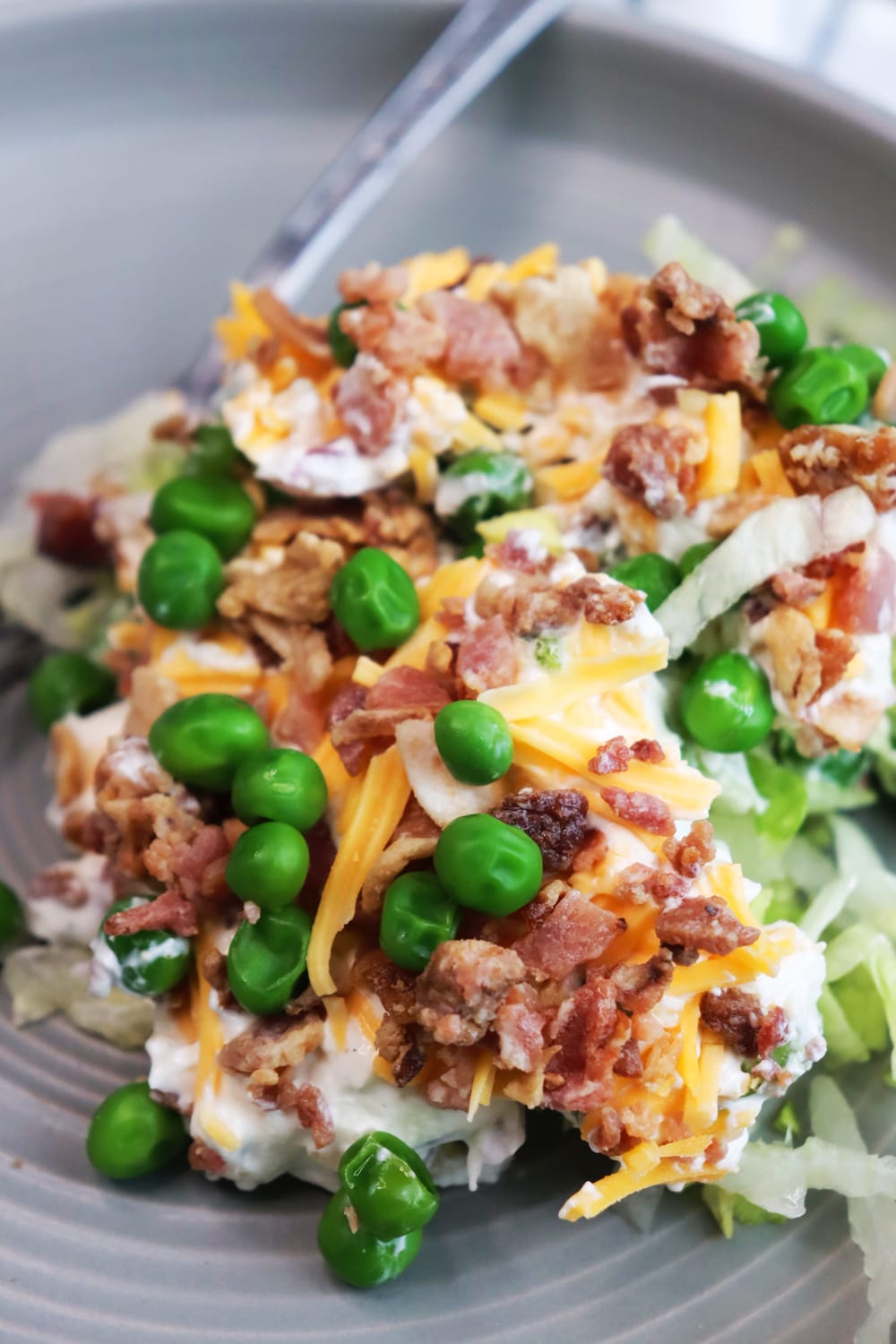 Simple Garlic Ranch Layered Salad Simple Garlic Ranch Layered Salad